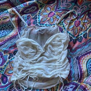 sher white/cream color, fancy tank